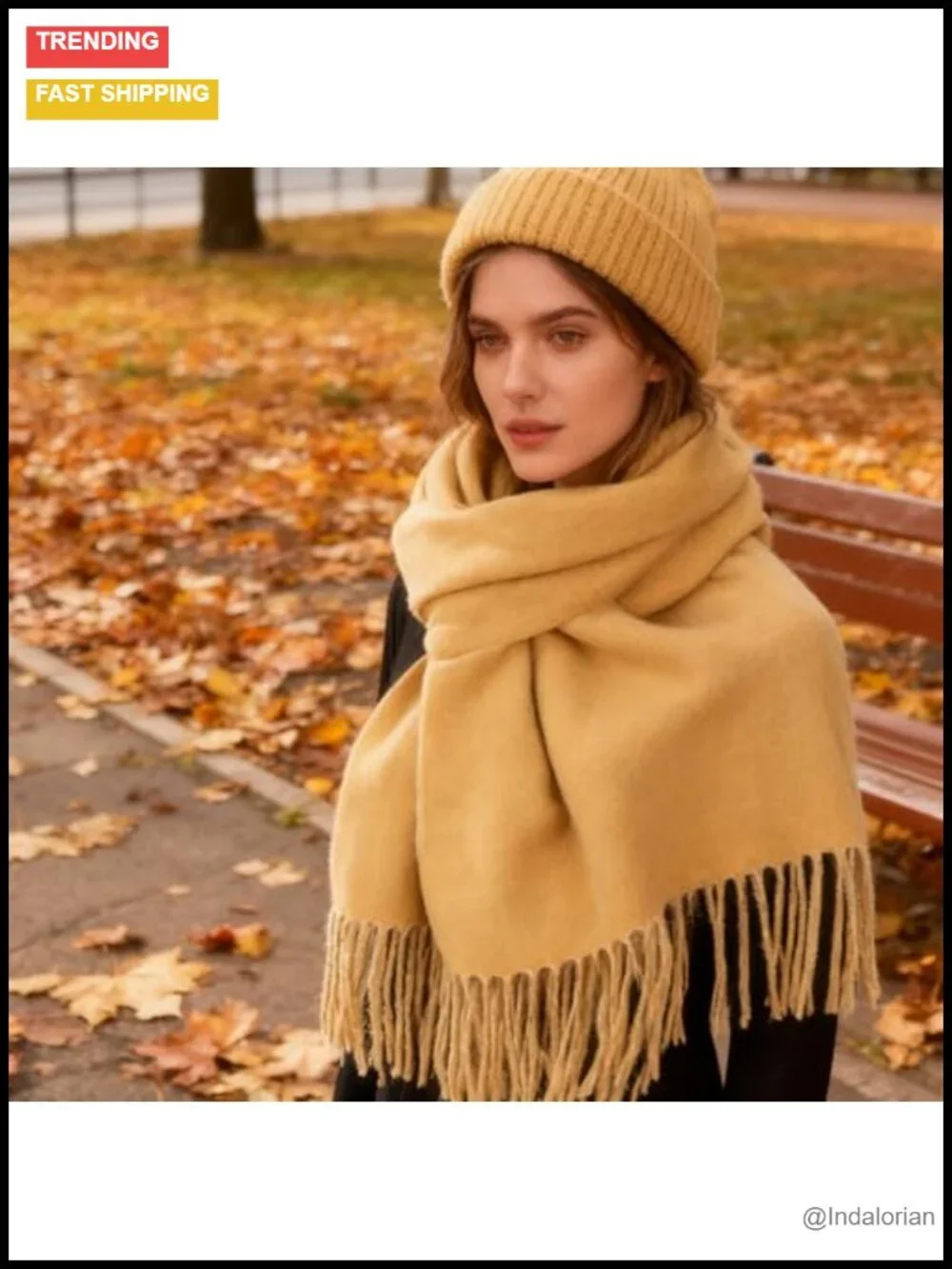 Cashmere-Feel Shawl Reversible Two-Tone Soft Fringe Wrap for Wedding Evening